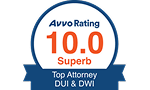 Avvo Rating 10 Superb Top Attorney DUI & DWI
